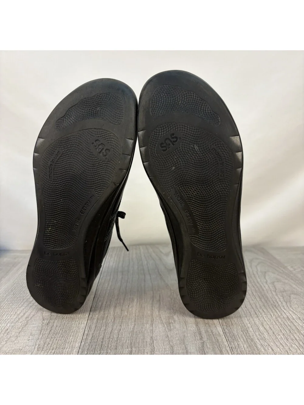 SAS Free Time Women's Black Leather Comfort Walking Shoes 9 M